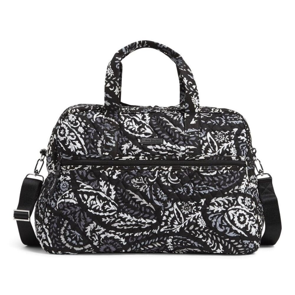 Vera Bradley Medium Traveler Bag in Paisley Noir - Picture 8 of 9